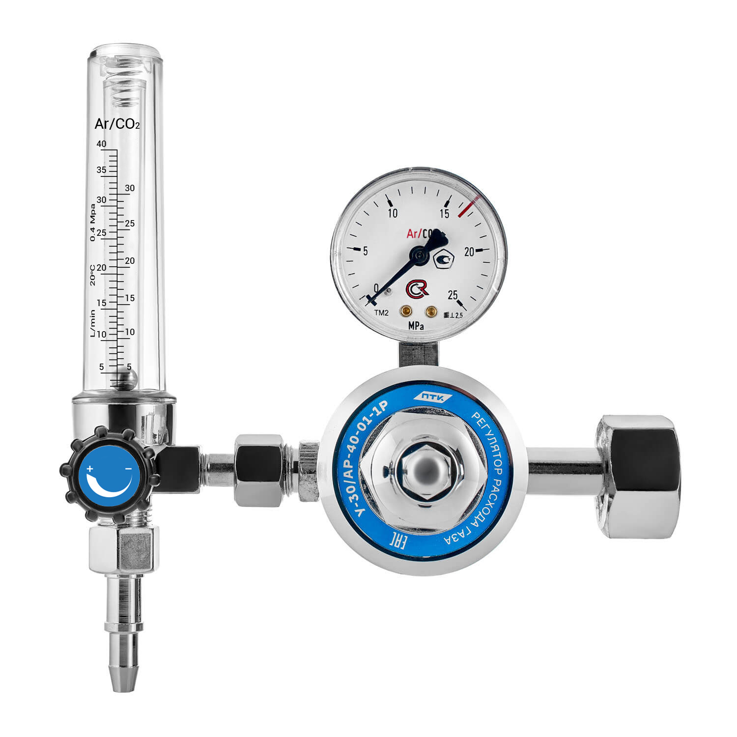 Регулятор расхода газа У-30/АР-40-01-1Р (манометры с поверкой)